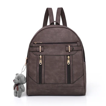 

Fashion Women Backpack High Quality Leather School Shoulder Bag For Teenagers Girls Tote Bags Vintage Female Backpacks Mochila
