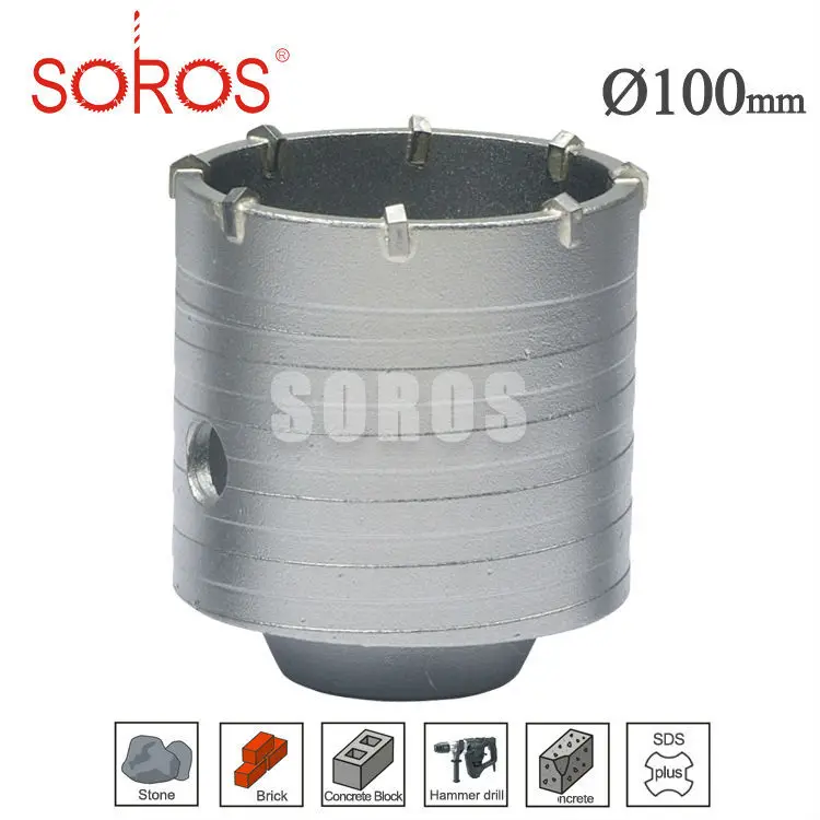 100mm TCT Core Bits for concrete Dry Sds Core Bits Masonry Core Bits