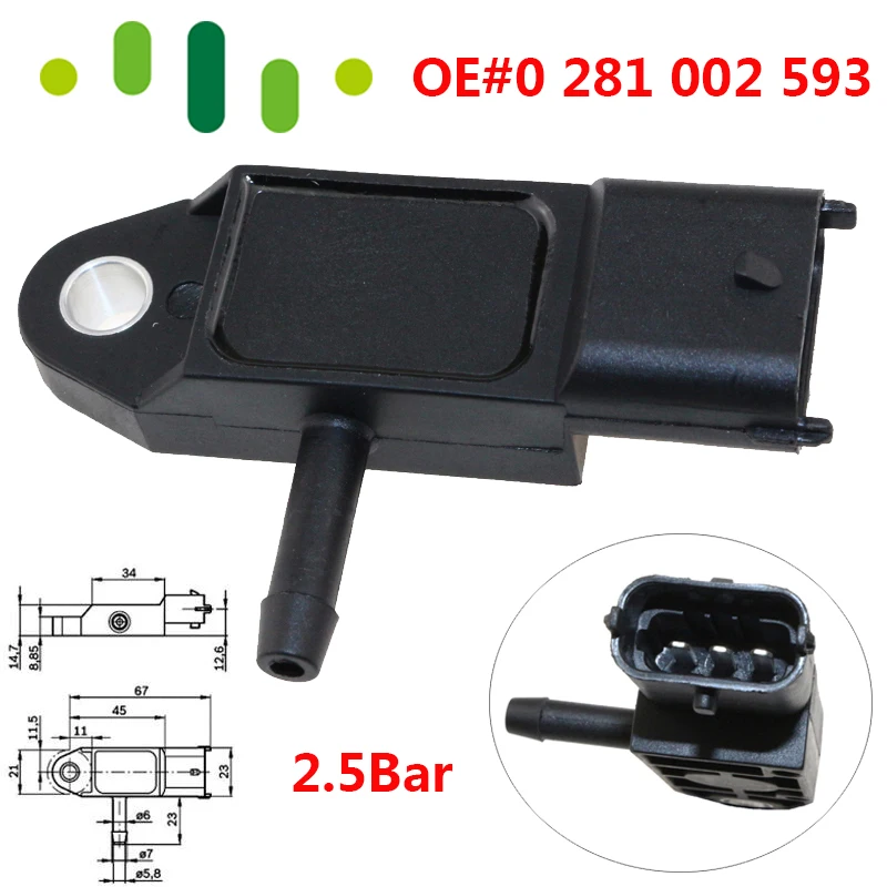 

(2002-2006) FOR RENAULT TRAFIC MK2 X83 1.9 DCI 100 DIESEL MAP PRESSURE SENSOR