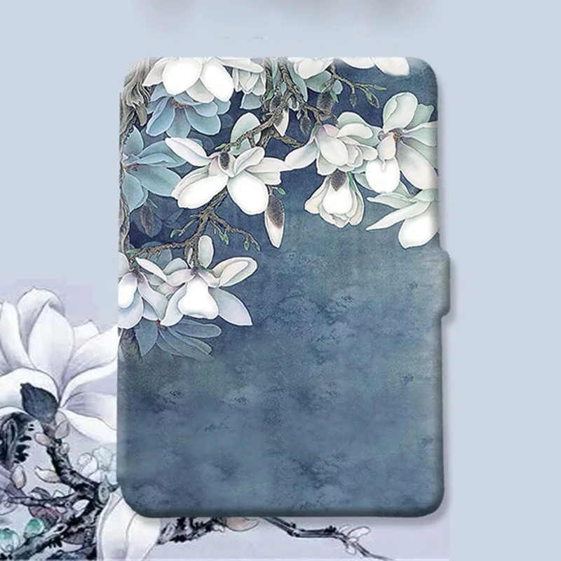 

Case for Kindle Paperwhite Fashion Orchid Series Smart Auto Sleep/Wake PU Leather Cover for Amazon Kindle Paper white 1 2 3