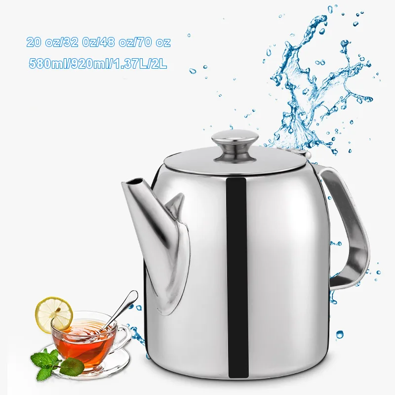 Teiera/bollitore in acciaio inox per tè, caffè e acqua con