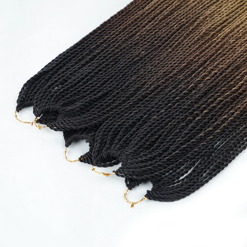 Шелковистые пряди Омбре Kanekalon плетение волос Senegalese Twist вязаный крючком наращивание волос Розовый блондин серый синтетический вязаный