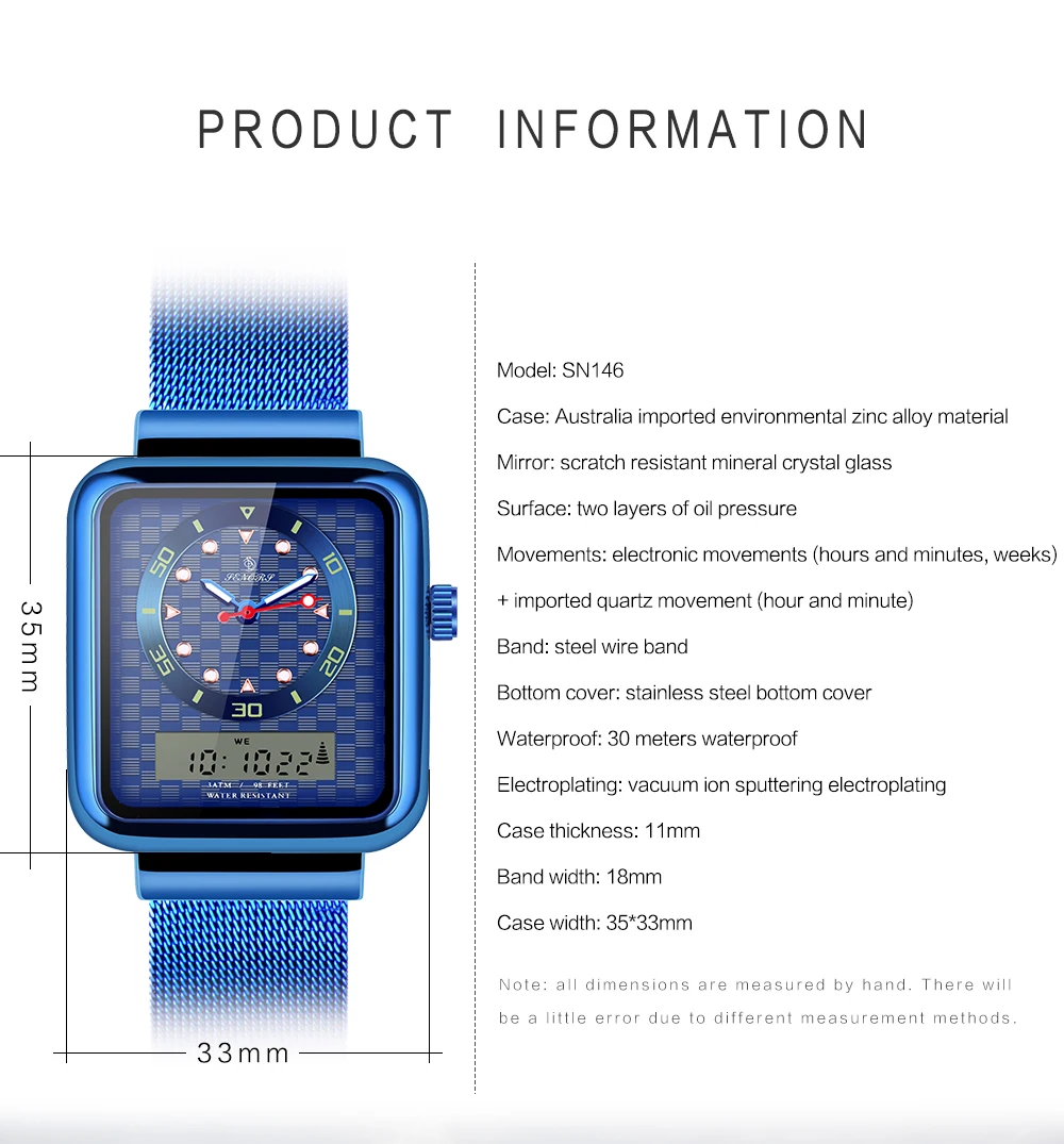 Watch Men Dual Display Watch Men Sport Luxury Watch Male (6)