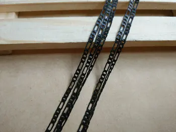 

Free shipping bracelet necklace material DIY steel chain accessories Jewelry parts brass chain4*10mm anti silver smb1062