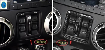 

Yimaautotrims For Jeep Wrangler 2011 - 2017 ABS Carbon Fiber Style Central Control Window Button Switch Frame Cover Trim 1 Pcs