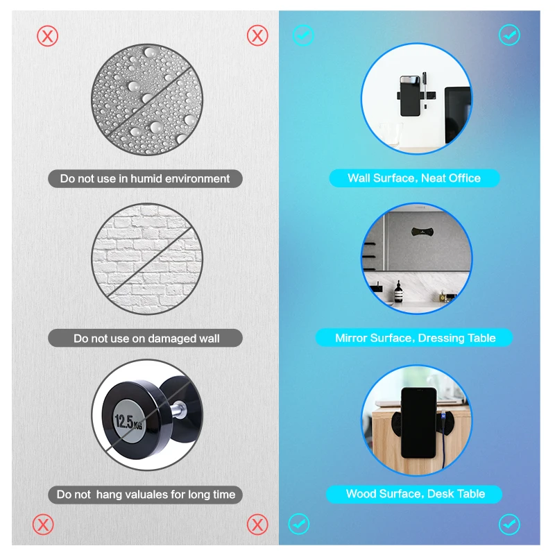 FLOVEME Universal Telefon Halter Starke Adsorption Auto Wand Schreibtisch Aufkleber Paste Für iPhon