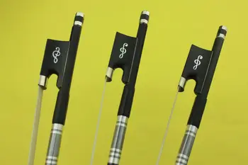 

4 pcs PRO Carbon fiber violin bows 4/4 full size Ebony Frog
