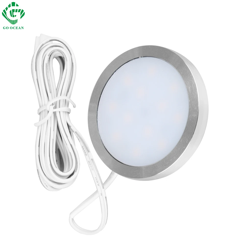 GO OCEAN Under Cabinet Lights Shelf Light Showcase Cupboard 12V LED Cabinet Light Kitchen Cupboard Lighting Closet Lamp