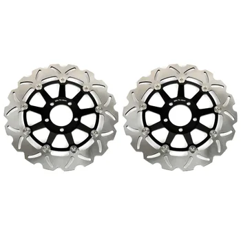 

BIKINGBOY Front Brake Disks Discs Rotor For Kawasaki ZR750F 99-05 ZR 750 Zephy 91 92 93 94 95 GPZ900R 99-03 Ninja ZX9R 98 99