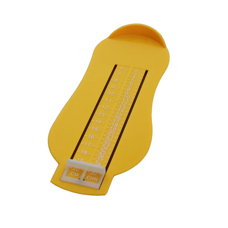 Детский измерительный прибор для ног Монтессори Размер Измерительная Линейка Инструмент Развивающие игрушки для детей - Цвет: style2 yellow