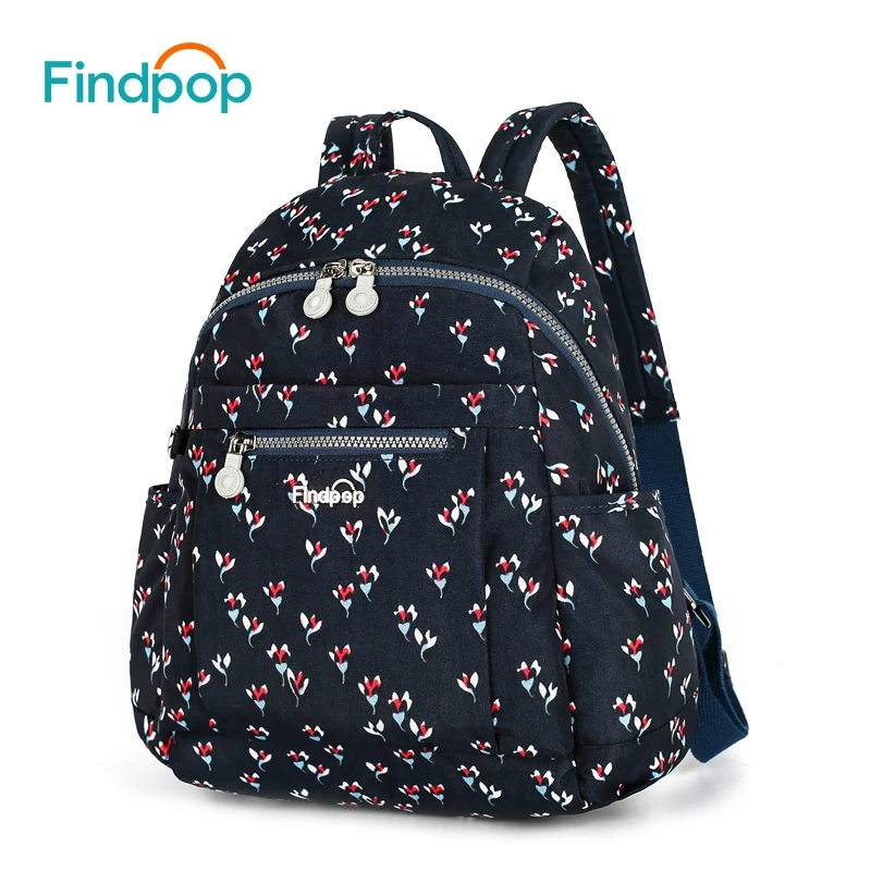 Mochila con estampado Folral Findpop para mujer 2018 nueva Mochila de lona impermeable Mochila Casual de gran capacidad para mujer Mochila