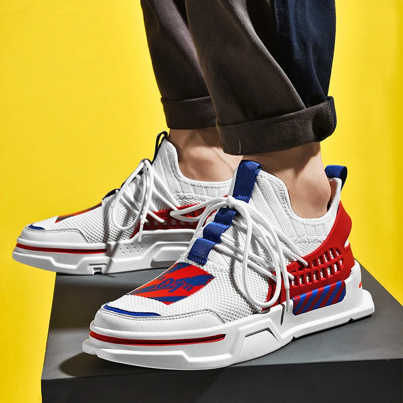 

Fashion Men's Hip Hop Street Dance Shoes White Thick Bottom Sneakers Autumn Winter Casual Trainers Shoes Boys Zapatos Hombre