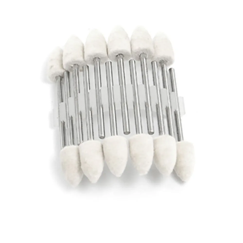 uxcell 12 Pcs Polishing Buffing Tool Conical Mounted Felt Bobs 3mm Shank uxcell 12 Pcs Polishing Buffing Tool Conical Mounted Felt Bobs 3mm Shank