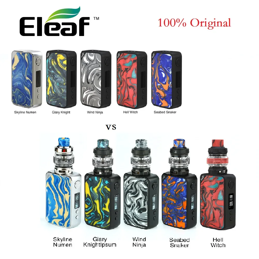 100% оригинальный набор Eleaf iStick Mix 160 Вт с 6 5 мл атомайзером ELLO POP и бокс мод без