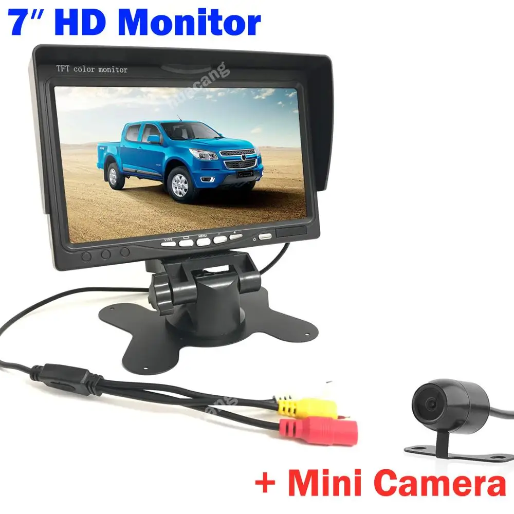 7 &quotHD TFT монитор автомобиля обратный дисплей безопасности экран мини