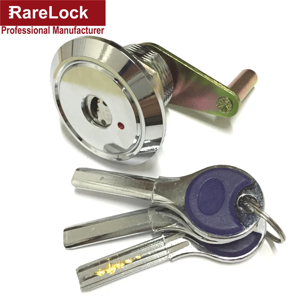 Rarelock Brass Cam Lock Locks with 2 Computer Pin Key for Door