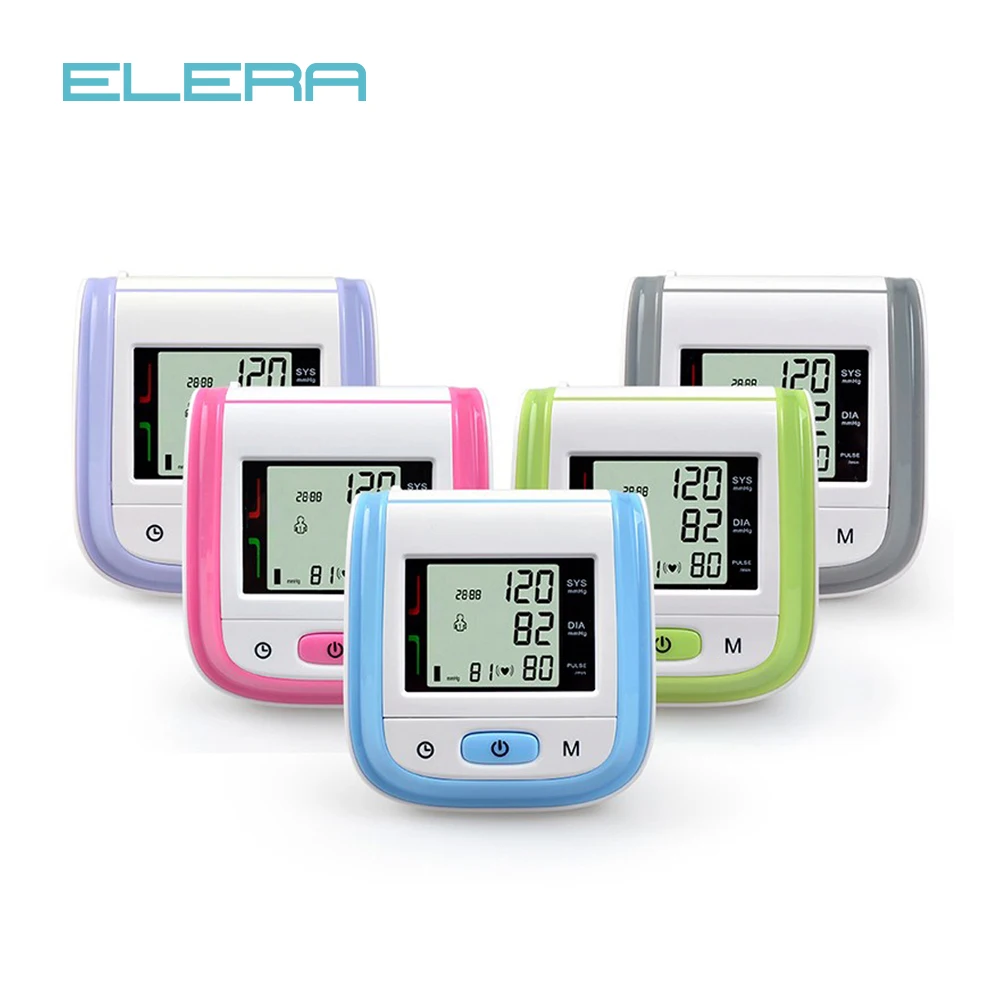 

Free Ship Health Care New LCD Digital Wrist Blood Pressure Monitor CE Portable Automatic Memory Recall Sphygmomanometer