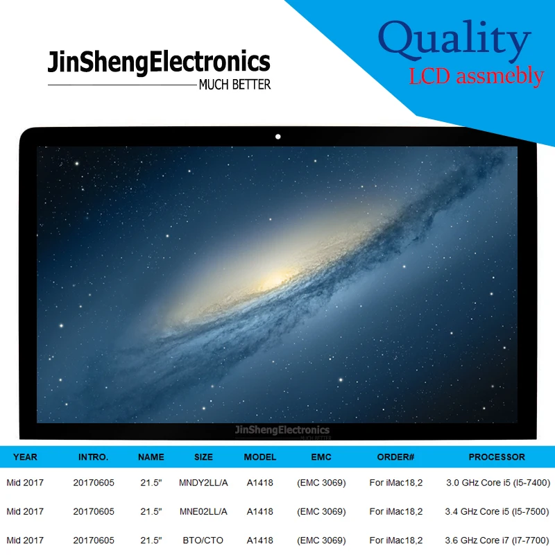 ЖК-экран 21 5 дюйма Для iMac Retina A1418 4K 2017 сменная стеклянная панель в сборе LM215UH1-SDB1 OLED |