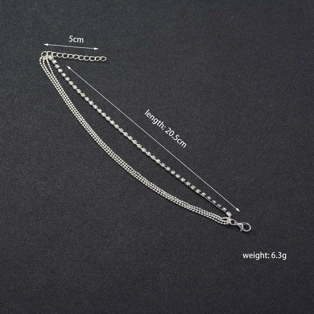 MissCyCy, многослойный сексуальный браслет на ногу с кристаллами, цепочка на ногу, летний браслет, очаровательные ножные браслеты, пляжные ножные браслеты, свадебные ювелирные изделия, подарок