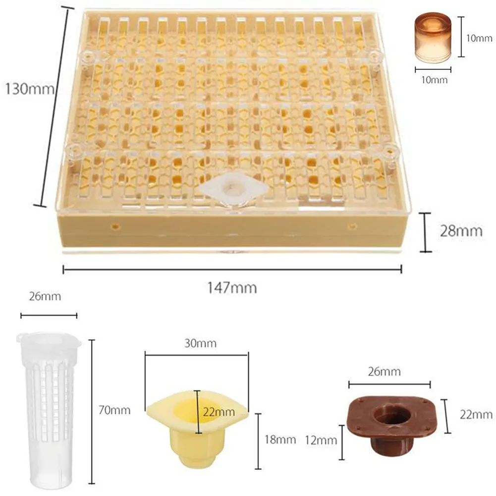 Прочная королевская система для выращивания домашних животных, вспомогательное устройство для пчеловодства, инструменты, практичный набор инструментов для пчеловодства, пчелиный никот 100, чашки для клеток, Cupkit