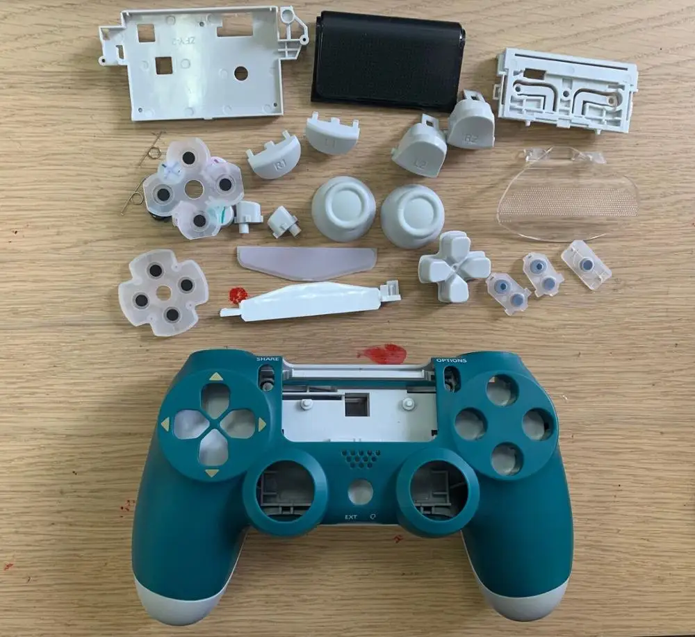

5pcs/lot made in china replacement case housing for ps4 slim 4.0 jdm-040 wireless controller touch with light