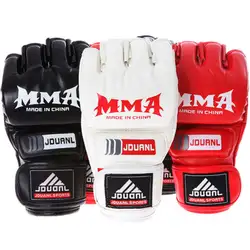 2016 Новинка Kick ММА Боксёрские перчатки Одежда высшего качества из искусственной кожи MMA половина борьба Боксёрские перчатки Competition Training