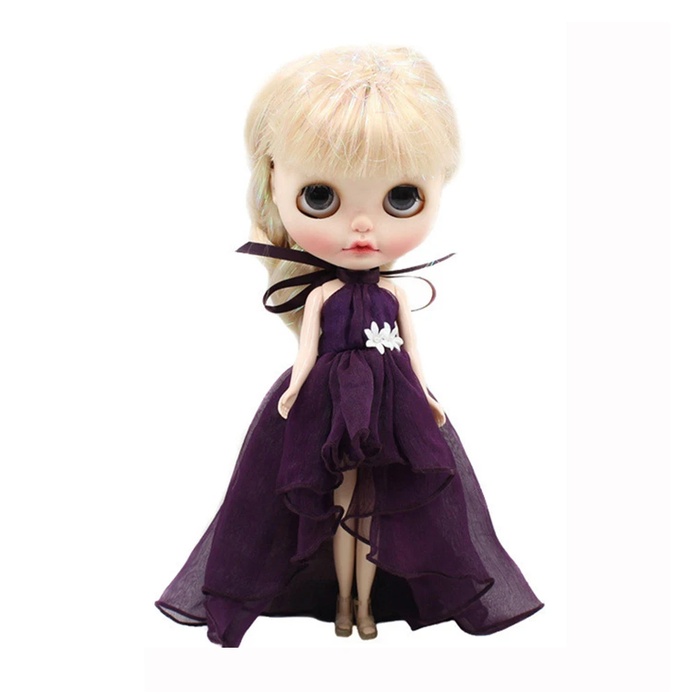 Одежда для 1/6 Blyth Licca куклы Icy Настоящее шелковое платье Игрушки для девочек BJD кукла