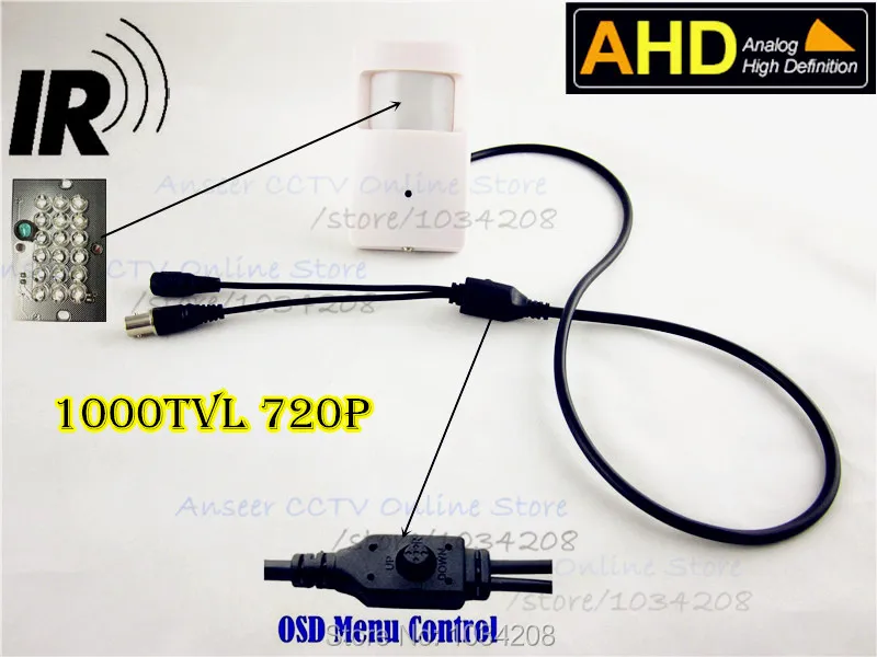 Мини камера видеонаблюдения с ночным видением 3 7 мм 720P 1 0 МП|cctv pinhole camera|ahd mini cameramini