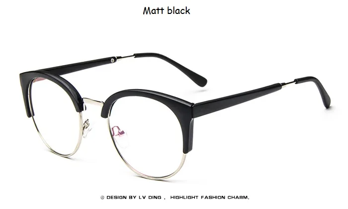 Прозрачные женские очки, оправа, мужские очки, оправа, Ретро стиль, Круглые, прозрачные линзы, очки, оптическая оправа для очков