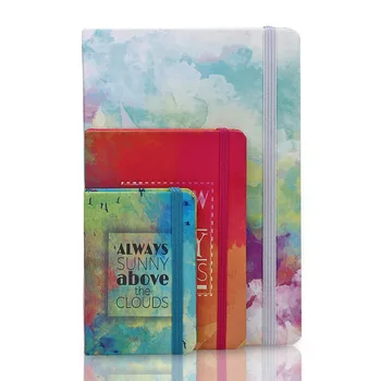 

A5 A6 A7 Random Color Wooden Notebook Sketchbook Stationery Blank Notepad Watercolor Paper School Gift Supplies Vintage Book