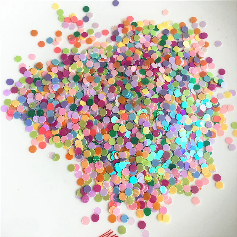 

20G/Package 4MM Round Sequins Flash Nail Sticker Art Piece Nail Sticker 26 Colors Color Nails Glitter Rainbow Color Sequins Nail