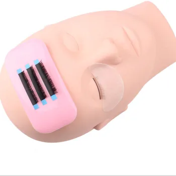 

1Pcs Silicone Reuseable Eye Lashes Pads Pallet Stand Make Loose Extension 2 Colors Silicone Lashes Pad