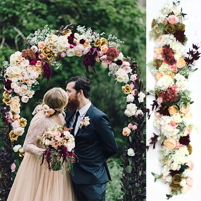 3M x 25cm artificial flower strip Wedding Pavillion Flowers strips arch flower backdrop Wedding Props 3M x 25cm artificial flower strip Wedding Pavillion Flowers strips arch flower backdrop Wedding Props