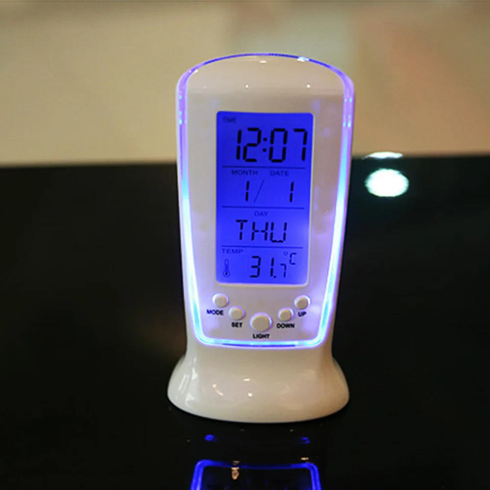 Brand new LED Digital Home Alarm Clock Multi Functional Calendar Thermometer Display with Backlight |