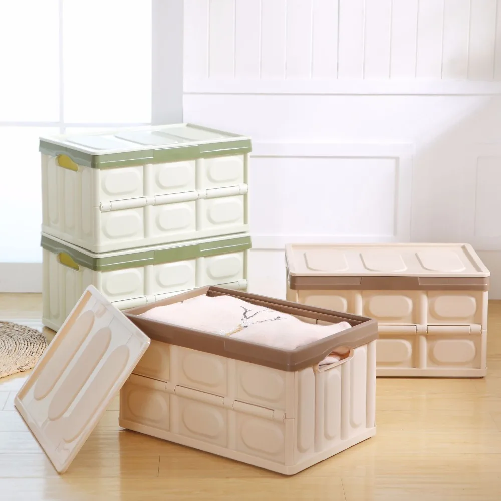 

Big Capacity Storage Boxes Organizer Multifunctional Foldable Plastic Container Box for Travel Outdoor Storage Case 52x33x28cm