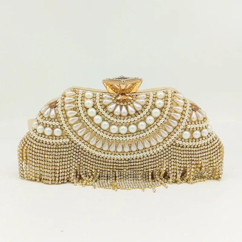 2018 Chic and Vintage Evening Handbags with Beautiful Tassel, Day Clutch with Detachable Chain, Great for Dating and Party 2018 Chic and Vintage Evening Handbags with Beautiful Tassel, Day Clutch with Detachable Chain, Great for Dating and Party