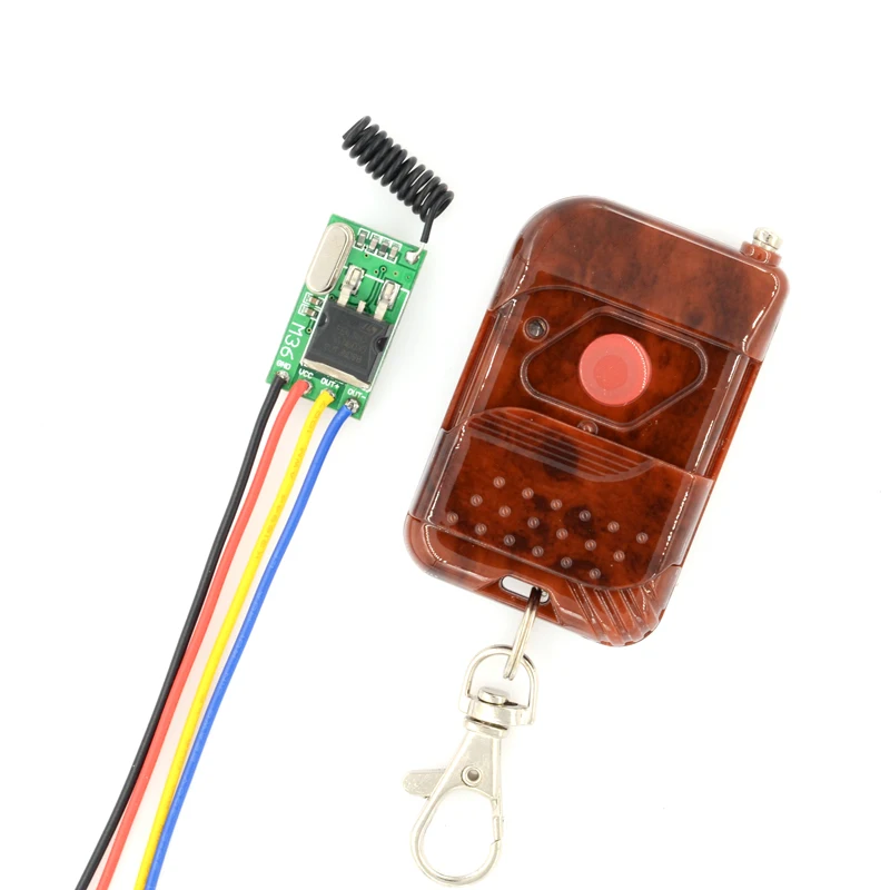 

DC6V-36V ultra-thin Mos Receiver Mini RF Receiver Remote Control Switch voiceless Remote Control Switch 3A Input Output Voltage