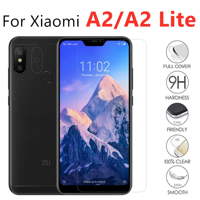 Защитное стекло для xiaomi a2 lite mi glass xiaomei ksiomi a 2 2a light a2lite закаленное защитное пленка |