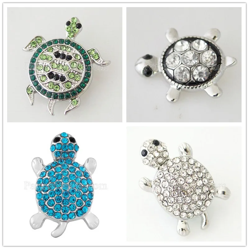 

New high quality 20mm metal snap beads sea turtle silve plated snap jewelry Silver Plated snaps for bracelets necklace KB7035