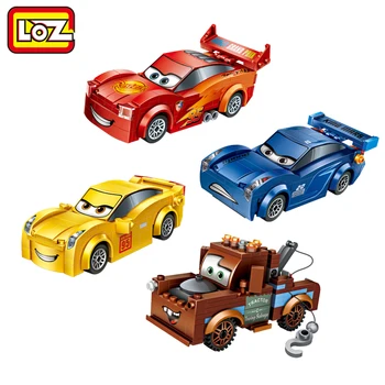 

LOZ Racing Car Lightning Storm Trailer Mini Building Blocks Figure Toy Assemblage Toys For Children Gift