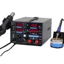 110 V/220 V YIHUA 853D 1A ремонтная паяльная станция фена паяльная станция с английским руководством