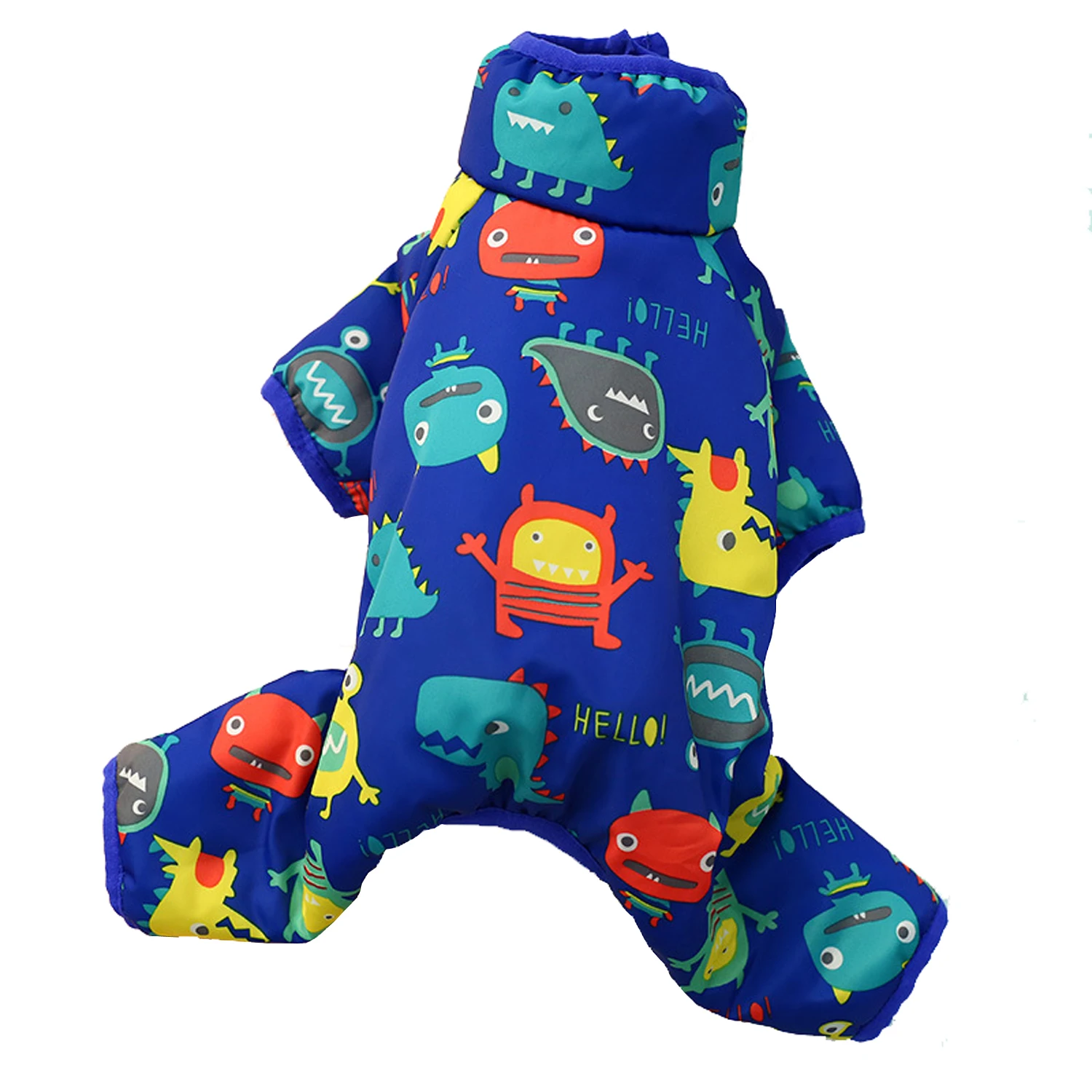 Blue/Red Winter Pet jumpsuit coat Teddy cat clothes puppy clothing
