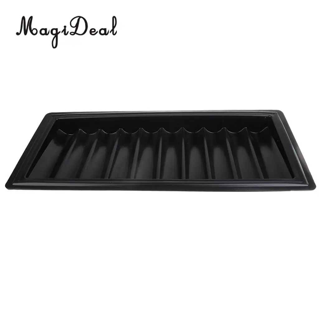 MagiDeal High Quality 1Pc Poker Chips Tray Storage Case 500 Chips for Funny Party Club Home Casino Game Acce Black Novelty Gifts