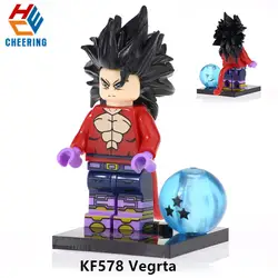 Одна распродажа строительные блоки Son Goku Krillin Вегета Ephesians стволы Android13 цифры развивающий конструктор игрушки для детей KF578