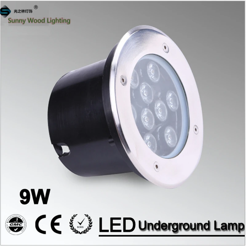 Free shipping LED underground lamps 9W inground light IP68 built in lamp pool AC24V LUL-A-9W 3years warranty | Лампы и освещение