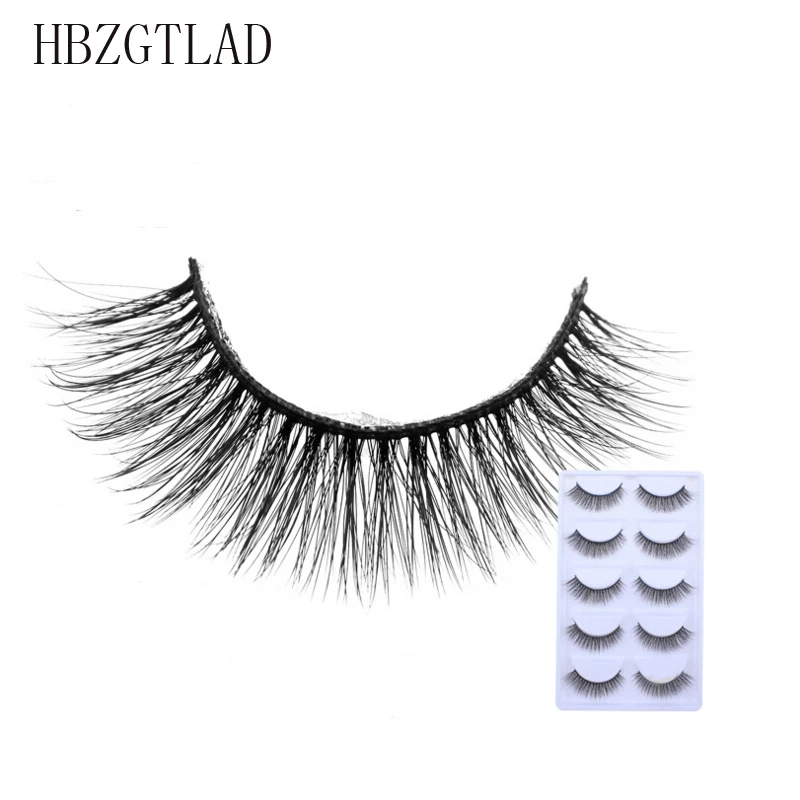 

New 5 pairs natural false eyelashes fake lashes long makeup 3d mink lashes extension eyelash mink eyelashes for beauty E11