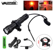 Q5 3000lm тактический светодиодный винтовка светло-зеленый/красный Охота фонарик+ пистолет оптический прибор для страйкбола крепление+ 18650 Батарея+ пульт дистанционного управления+ USB Зарядное устройство