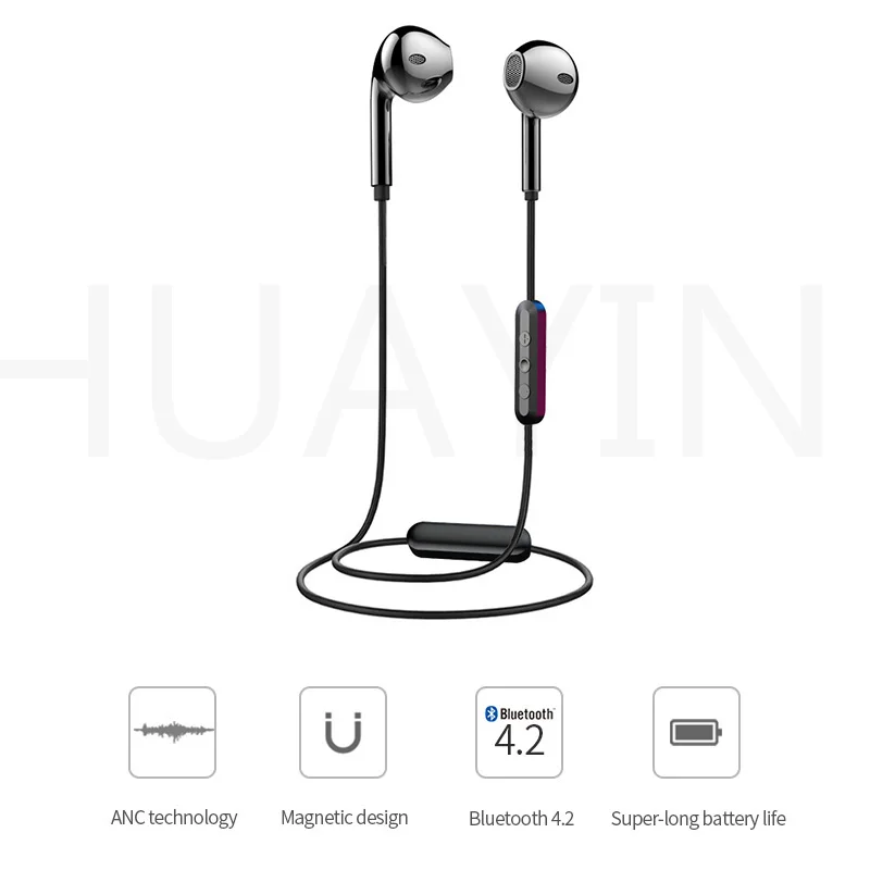 Спортивные bluetooth наушники i9s с активным шумоподавлением/беспроводная гарнитура