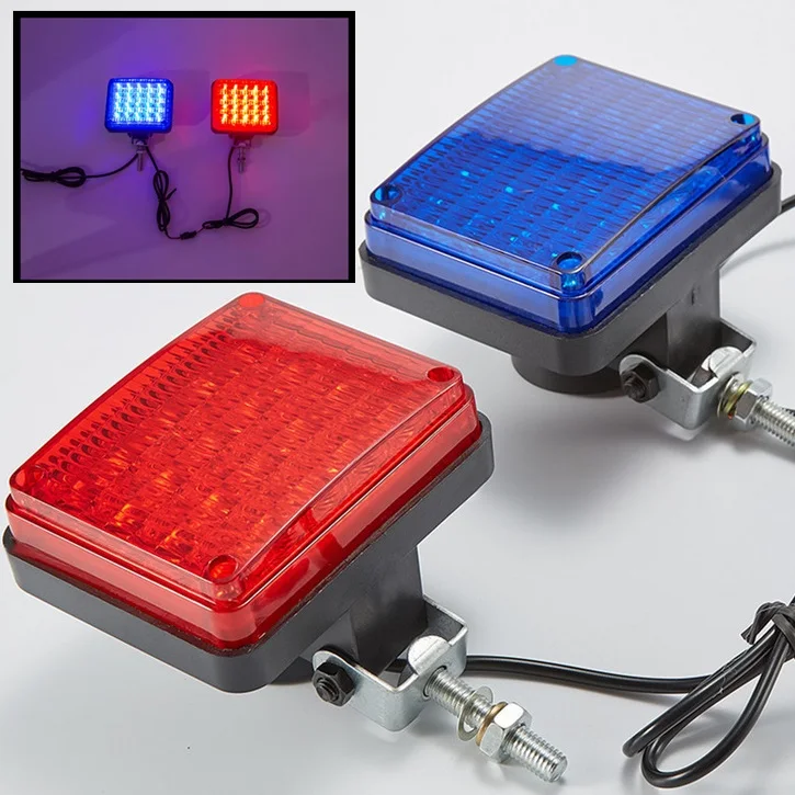 2X-40LED-motorcycle-strobe-lights-Led-flashing-patrol-Warning-police-Lamp-1Set