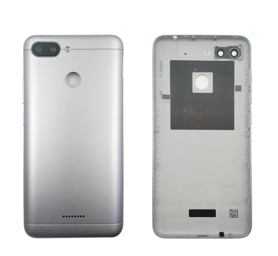 Чехол для Xiaomi Redmi 6, задняя крышка, корпус, пластиковая дверь, для Xiaomi Redmi 6, камера, стекло, объектив, запасные части